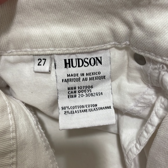 NWT HUDSON Zoeey high rise exposed button stretch shorts size 27 - Picture 6 of 7